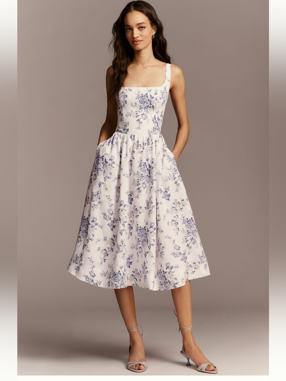 NWT Reformation Janu Linen Midi Dress Size 2